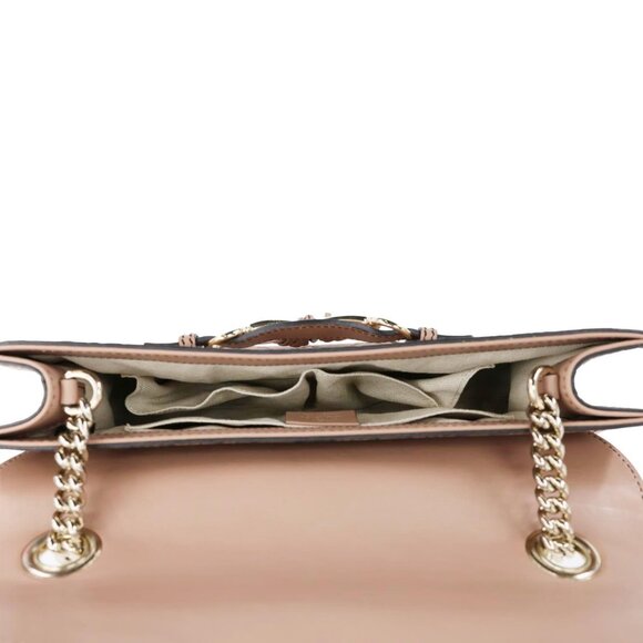 Gucci Emily Medium Leather Chain Shoulder Bag Pink 295402 - Picture 10 of 14